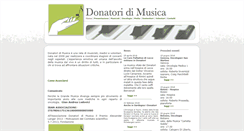 Desktop Screenshot of donatoridimusica.it