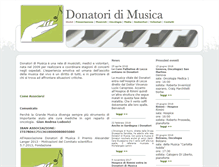 Tablet Screenshot of donatoridimusica.it
